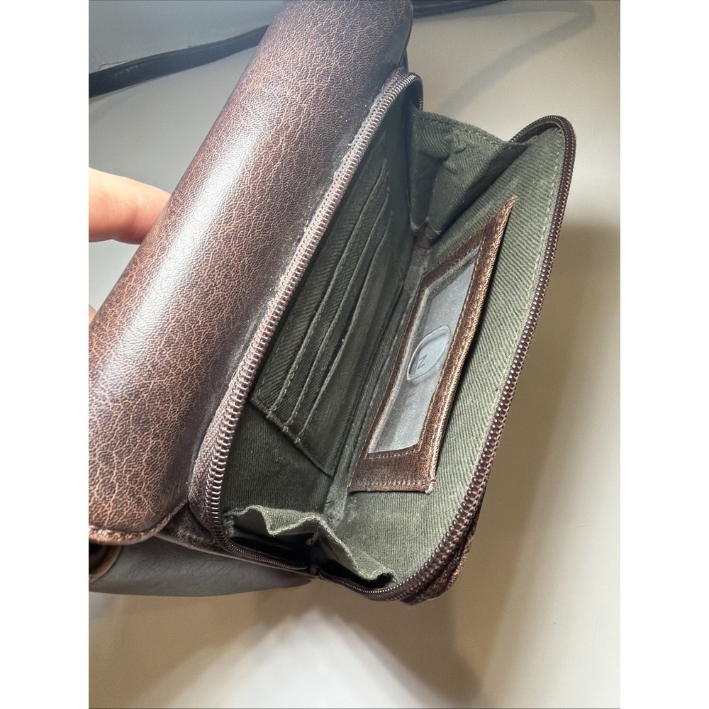 Nine & Company Mini Shoulder Bag Purse Brown Leather Type Small Vintage 90s Bag - Picture 8 of 13